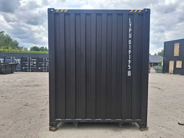 2025 rhino-cross-containers 40 ft high cube zwart zeecontainer met 4 zijdeuren - afbeelding 4 van  12