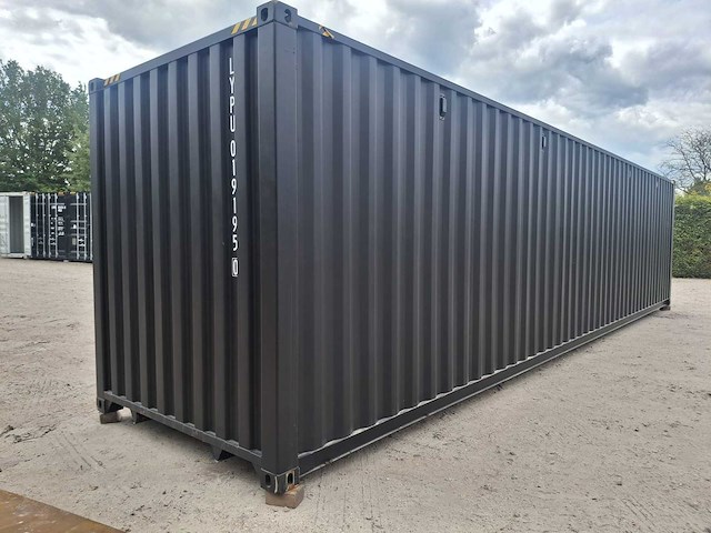 2025 rhino-cross-containers 40 ft high cube zwart zeecontainer met 4 zijdeuren - afbeelding 5 van  12