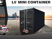 2025 rhino-cross-containers 5ft zwart zeecontainer - afbeelding 7 van  7