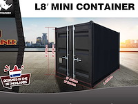 2025 rhino-cross-containers 8ft zwart zeecontainer - afbeelding 6 van  6