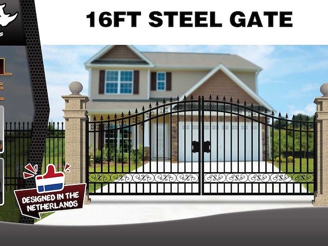 2025 rhino-cross-gates 496 cm plain stijl toegangspoort - afbeelding 2 van  4