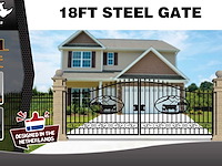 2025 rhino-cross-gates 547 cm koe stijl toegangspoort - afbeelding 2 van  4