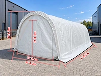 2025 rhino-cross-shelter 143014r 9,2x4,3x4,3 m opslagtent / opslagshelter - afbeelding 2 van  5