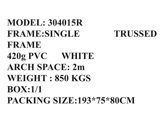 2025 rhino-cross-shelter 304015r - 12x9,15x4,5 m opslagtent / opslagshelter - afbeelding 8 van  9