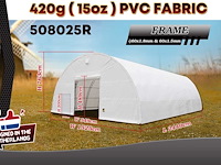 2025 rhino-cross-shelter 508025r 24,4x15,25x7,625 m opslagtent / opslagshelter - afbeelding 2 van  8
