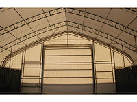 2025 rhino-cross-shelter c5040sp - 12x15,25x4,72 m opslagtent / opslagshelter tussen 2 containers - afbeelding 3 van  5