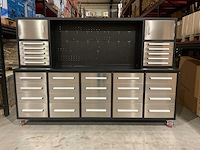 2025 rhino-cross-tools h10ft-30d-2 01b zwart/rvs gereedschapkast - afbeelding 17 van  18