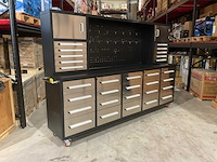 2025 rhino-cross-tools h10ft-30d-2 01b zwart/rvs gereedschapkast - afbeelding 7 van  13