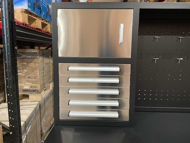 2025 rhino-cross-tools h10ft-30d-2 01b zwart/rvs gereedschapkast - afbeelding 1 van  5