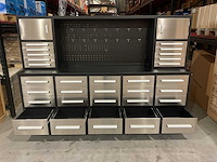 2025 rhino-cross-tools h10ft-30d-2 01b zwart/rvs gereedschapkast - afbeelding 4 van  5