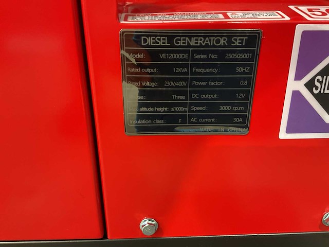 2025 rhino-cross ve12000de stroomgenerator - afbeelding 7 van  14