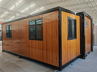 2025 rhino-houses 36,5 m2 bruin 2 slaapkamers, badkamer en keuken mobiele woonunit / tiny house - afbeelding 4 van  27