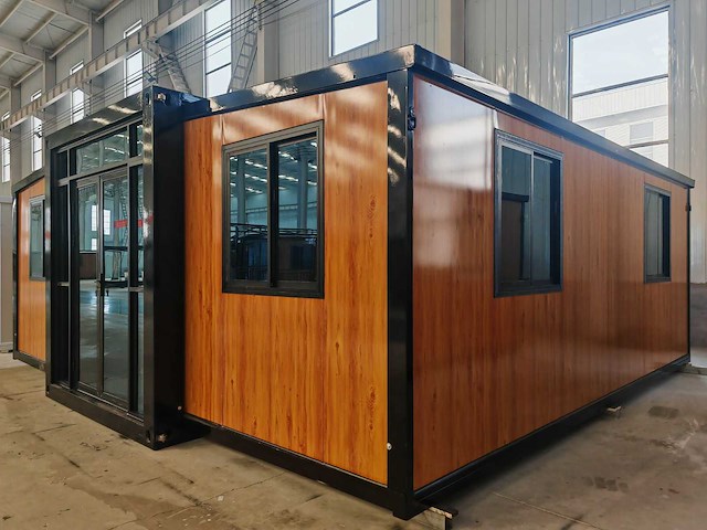 2025 rhino-houses 36,5 m2 bruin 2 slaapkamers, badkamer en keuken mobiele woonunit / tiny house - afbeelding 1 van  26