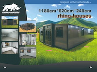 2025 rhino houses 72 m2 2 slaapkamers, badkamer en keuken mobiele woonunit / tiny house - afbeelding 8 van  8