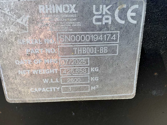 2025 rhinox thb001-bb verreikerbak - afbeelding 4 van  10