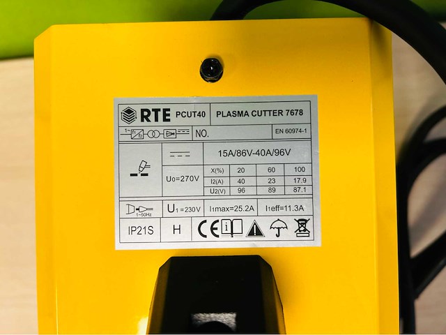 2025 rte pcut 7678 plasmasnijmachine 40a - afbeelding 4 van  6
