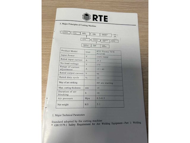 2025 rte pcut 7678 plasmasnijmachine 40a - afbeelding 8 van  10