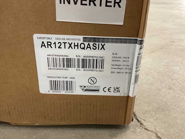 2025 samsung ar12txhqasix + ar12txhqasin split-unit airco - afbeelding 3 van  4