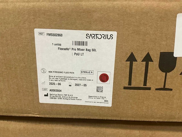 2025 sartorius fms502860 flexsafe pro mixer bag 50 ltr (14x) - afbeelding 10 van  12