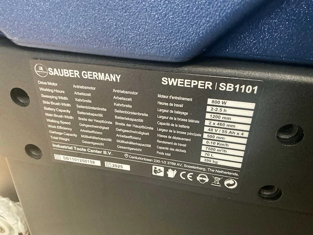 2025 sauber sb1101 zelfrijdende veegmachine - afbeelding 16 van  23