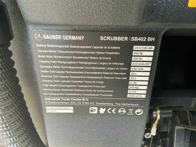 2025 sauber sb402 bh schrobmachine - afbeelding 9 van  19
