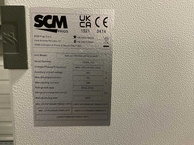 2025 scm frigo co2 transkritische koel/vries installatie - afbeelding 4 van  33