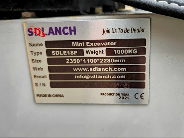 2025 sdlanch sdle18p minigraafmachine met briggs & stratton motor - afbeelding 2 van  17