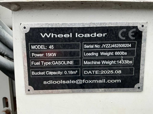 2025 sdlool 45 shovel ongebruikt. - afbeelding 24 van  30