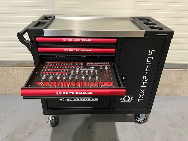 2025 sg werkzeuge rood gereedschapswagen - afbeelding 2 van  21