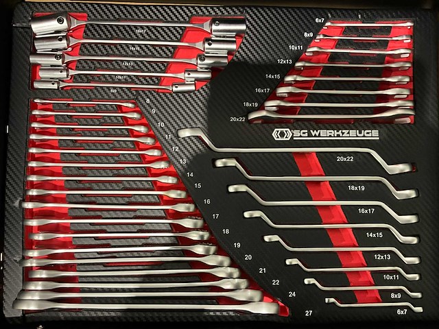 2025 sg werkzeuge rood gereedschapswagen - afbeelding 5 van  21