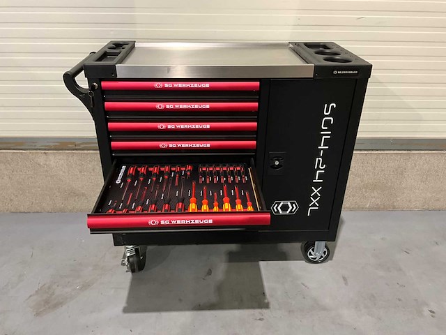 2025 sg werkzeuge rood gereedschapswagen - afbeelding 6 van  21