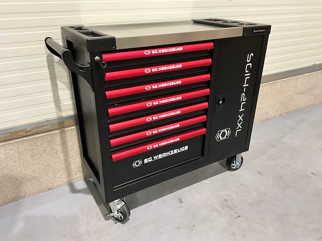 2025 sg werkzeuge rood gereedschapswagen - afbeelding 12 van  21