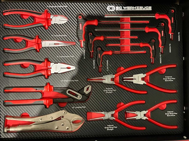 2025 sg werkzeuge rood gereedschapswagen - afbeelding 9 van  21