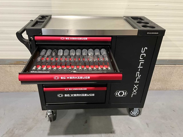 2025 sg werkzeuge rood gereedschapswagen - afbeelding 20 van  21