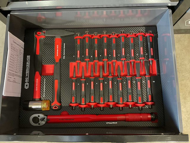 2025 sg werkzeuge sg14-24 xxl gereedschapswagen gevuld - afbeelding 6 van  15