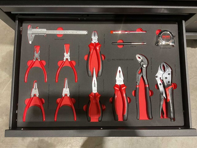 2025 sg werkzeuge sg32-24 pro max gereedschapswagen gevuld - afbeelding 10 van  25