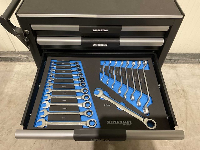 2025 silverstahl 7 lades 266 pcs limited edition gereedschapswagen - afbeelding 44 van  60