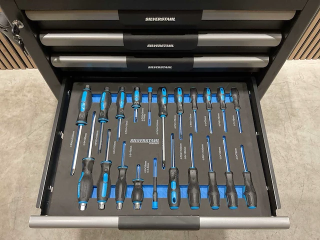 2025 silverstahl 7 lades 266 pcs limited edition gereedschapswagen - afbeelding 22 van  62