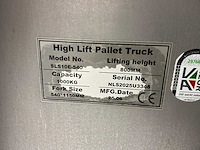 2025 sls10e540 elektrische high lifter pallettruck inox - afbeelding 5 van  5