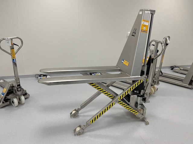 2025 sls10e540 elektrische high lifter pallettruck inox - afbeelding 1 van  5