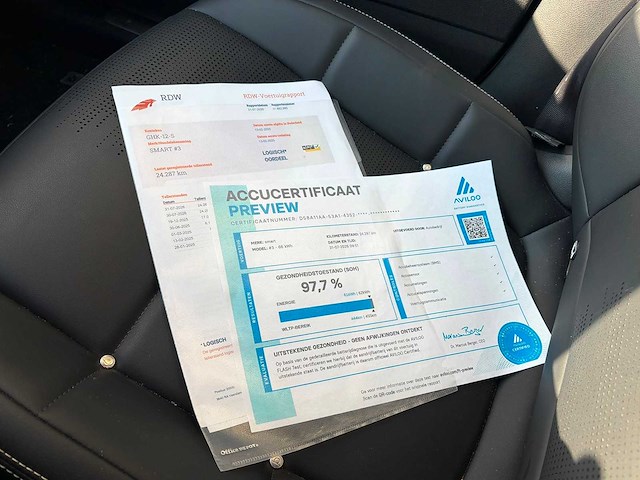 2025 smart #3 - pro+ 66 kwh bedrijfswagen inrichting - afbeelding 17 van  25