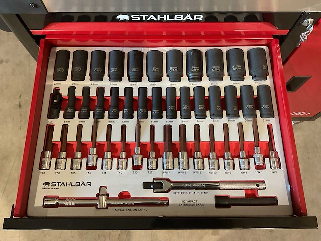 2025 stahlbär deutschland jumbo gereedschapswagen gevuld - afbeelding 11 van  17