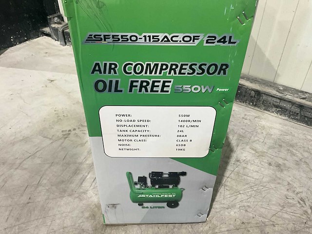 2025 stahlfest 24l olievrije compressor - afbeelding 9 van  10