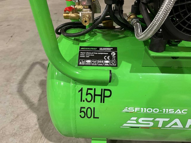 2025 stahlfest 50l olievrije compressor - afbeelding 8 van  14