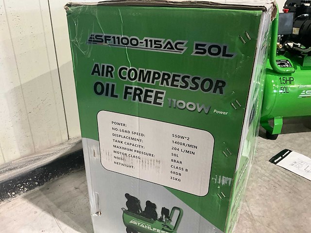 2025 stahlfest 50l olievrije compressor - afbeelding 9 van  10