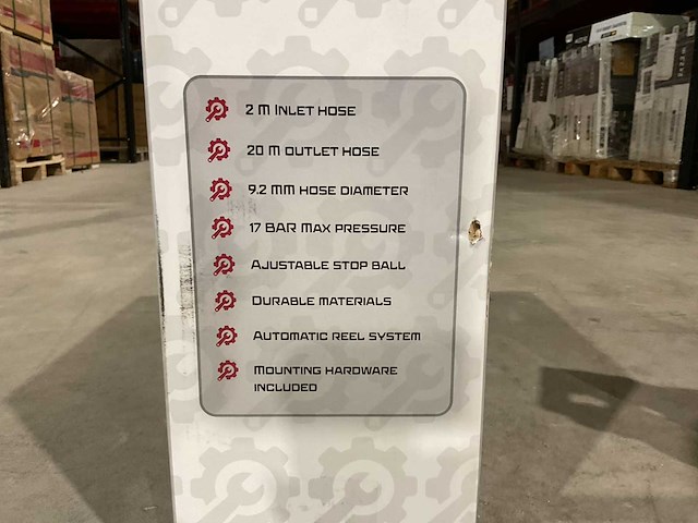 2025 stahlgruppe 20m stalen luchtslanghaspel - afbeelding 7 van  7