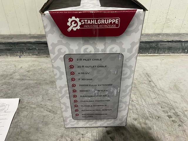 2025 stahlgruppe 20m verlengkabelhaspel - afbeelding 6 van  7