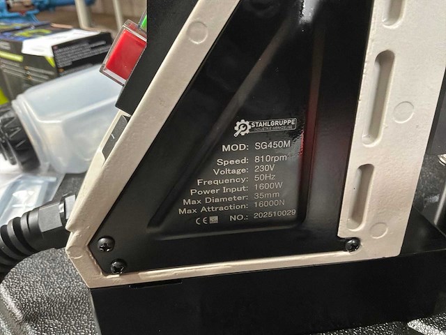 2025 stahlgruppe sg450m magnetische boormachine - afbeelding 5 van  5