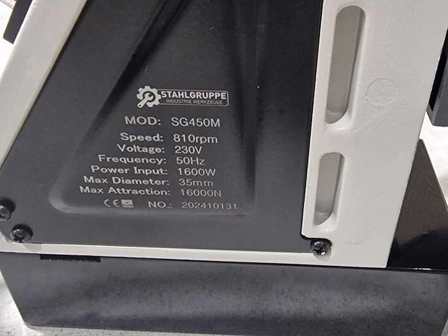 2025 stahlgruppe sg450m magnetische boormachine - afbeelding 9 van  14