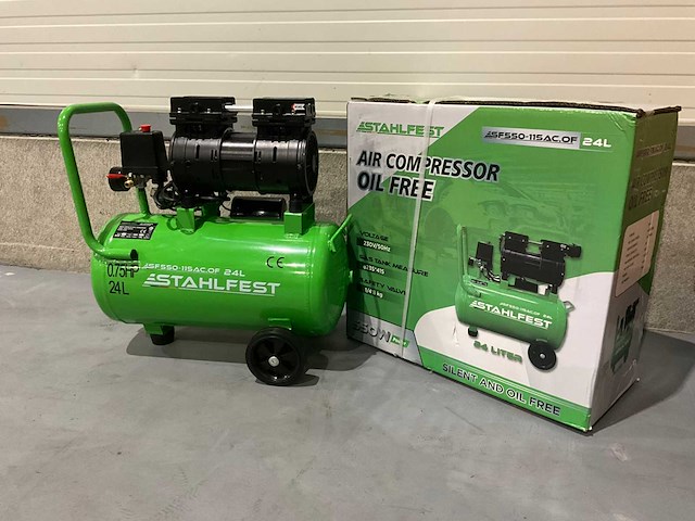 2025 stahlwerk sf550-115 24 liter luchtcompressor - afbeelding 8 van  9